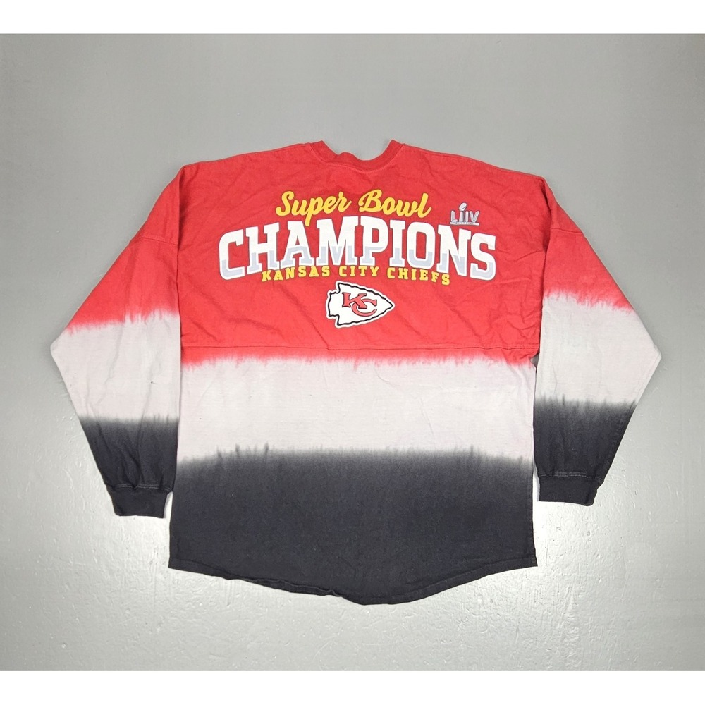 Fanatics Kansas City Chiefs T-Shirt Womens Medium Tie-Dye Super Bowl Champions